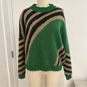 Niccolai Women’s Green Mohair Blend Sweater Size Small Made in Italy